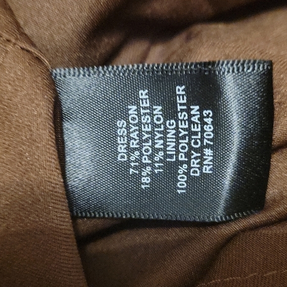 VTG JESSICA HOWARD Metallic Bronze Cascading Ruffle Holiday Party Hoco Dress - Picture 10 of 10